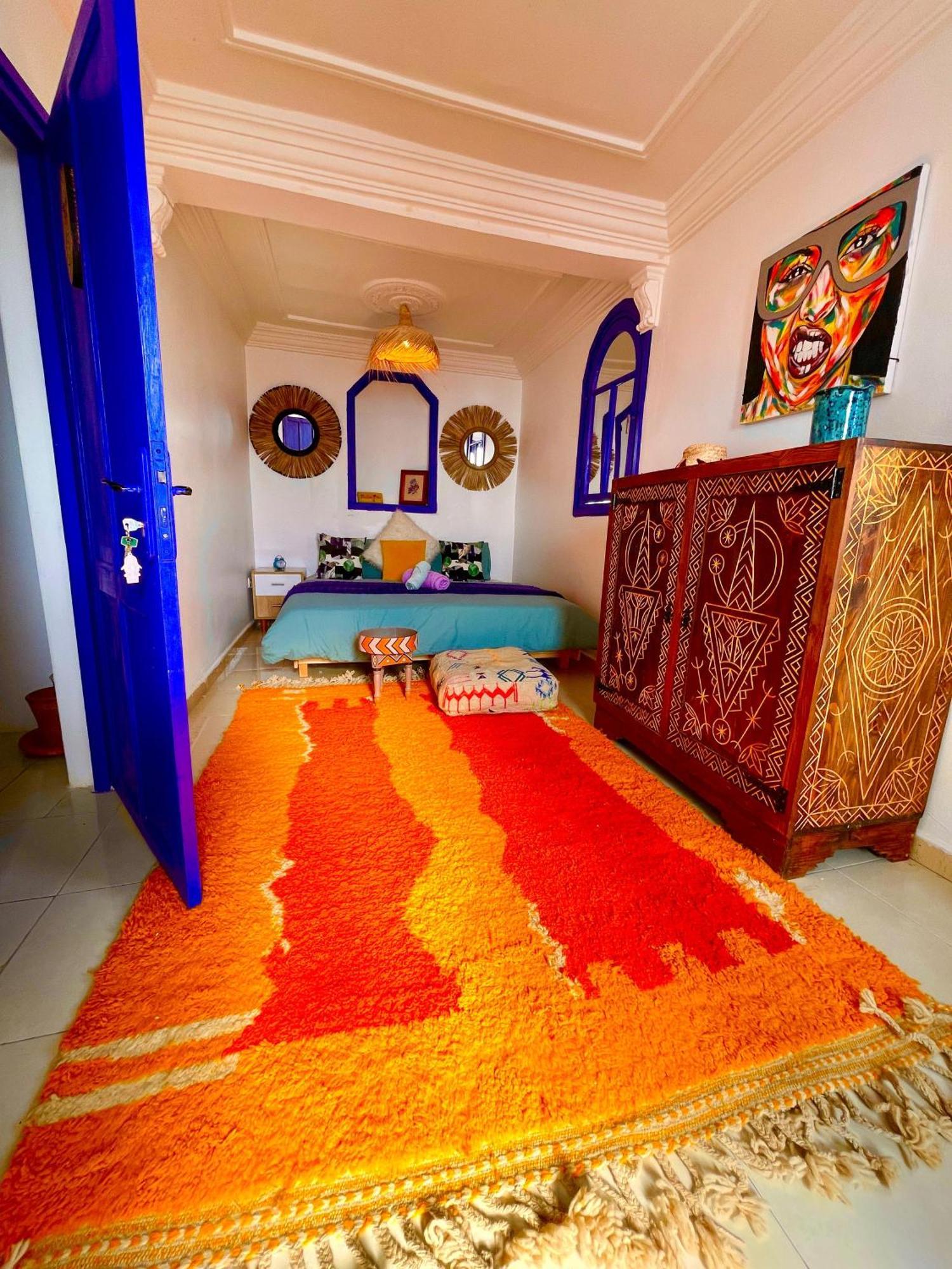 Bed and Breakfast Surf & Salsa Ocean House à Tamraght Extérieur photo